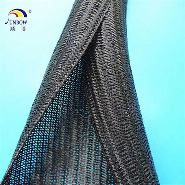 SB-SC-B PET Braided Self Closing Cable Wrap