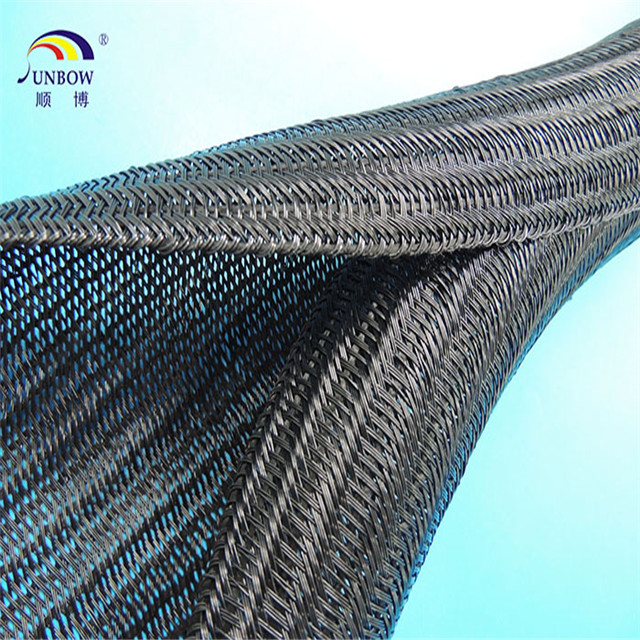 SB-SC-B PET Braided Self Closing Cable Wrap